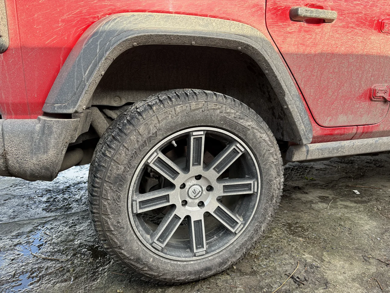 Jeep Wrangler vóór reiniging, detail 3, MotorX